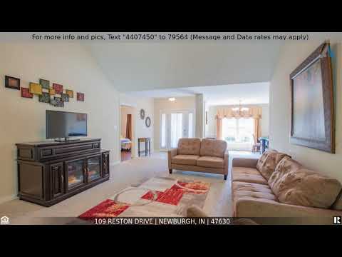 Priced at $224,900 - 109 Reston Drive, Newburgh, IN 47630