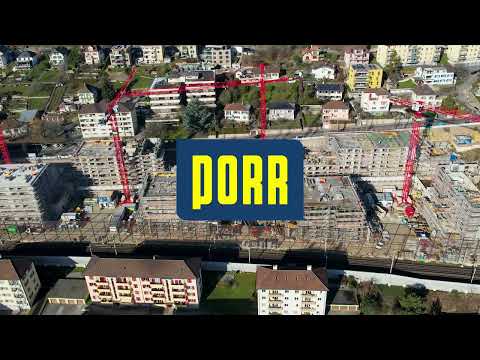 PORR SUISSE: Bella Vista – Die Rohbauarbeiten schreiten voran.
