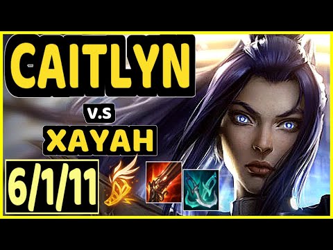 YUUKI60 (CAITLYN) vs XAYAH - 6/1/11 KDA BOTTOM ADC GAMEPLAY - EUW Ranked MASTER