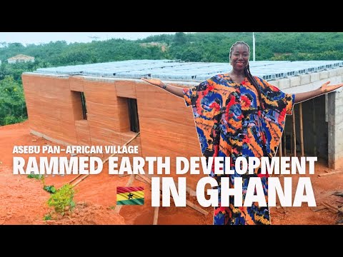 How Rammed Earth Homes Are Being Built in Ghana & Training Youth in Asebu