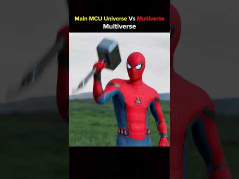 Main Mcu Universe Vs Multiverse Superheroes ☠️ #shorts