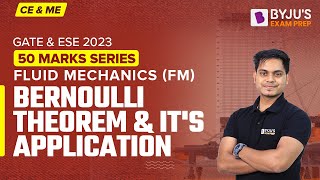 Application of Bernoulli Theorem | Fluid Mechanics (FM) (Hindi) | GATE & ESE CE / ME 2023 Exam