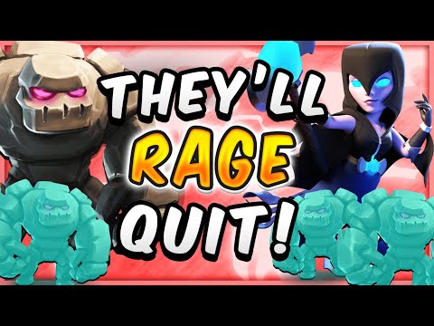 3 CROWN IN 60 SECONDS! GOLEM CLONE NEEDS A NERF! — Clash Royale