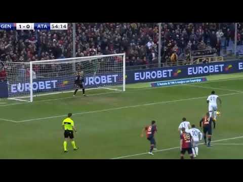 Genoa-Atalanta 1-1 gol Zapata