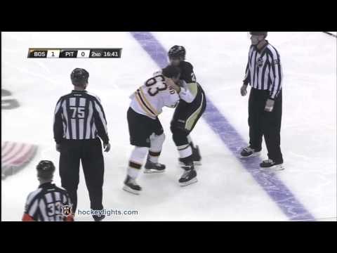 Brad Marchand vs Matt Niskanen Dec 5, 2011