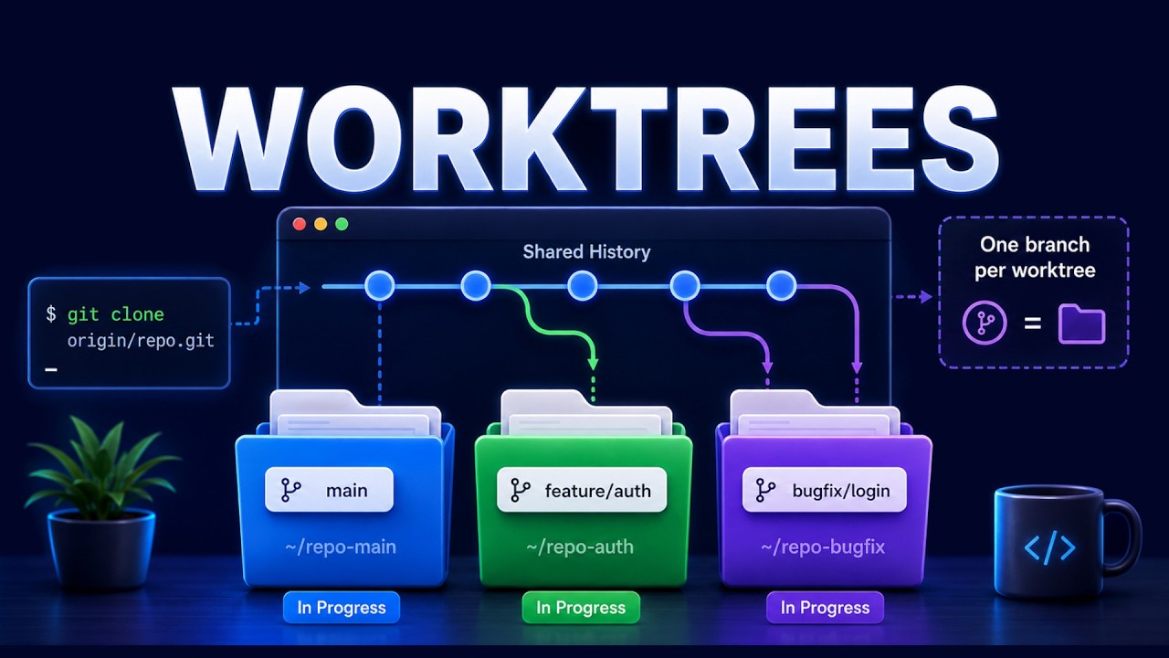 Git Worktrees: Cómo hacer que varios agentes de IA trabajen en paralelo sin pelearse