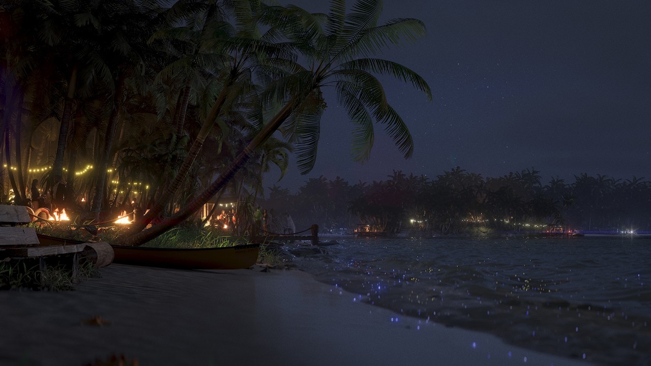 Relaxing Ocean Waves & Distant Beach Party With Friends