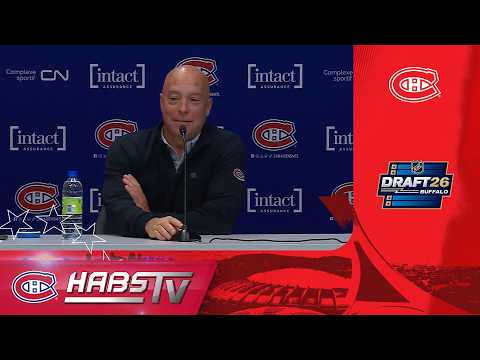 Thumbnail for Kent Hughes on Round 1 of the 2026 NHL Draft | LIVE PRESS CONFERENCE