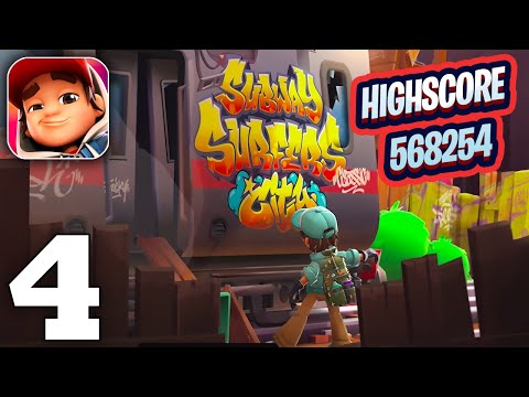 Subway Surfers City Gameplay Walkthrough Part 4 - New Highscore 568254