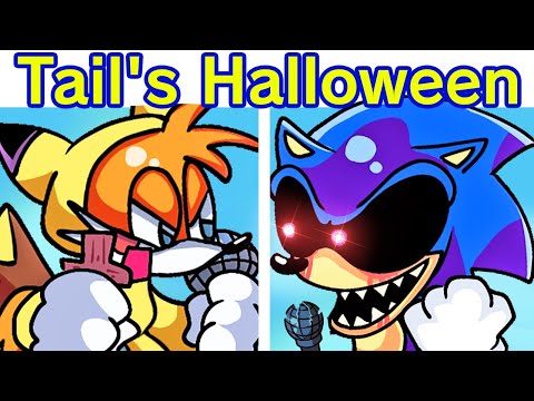 Friday Night Funkin' Tail's Halloween FULL WEEK + Cutscenes & Knuckles | VS Sonic.EXE (FNF Mod)