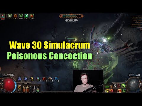 Wave 30 Simulacrum, Poisonous Concoction Occultist - PoE 3.16 Scourge League