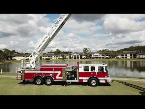 Pierce Ascendant 107' Tandem Rear Axle, Heavy Duty Ladder