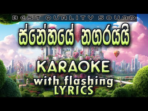 Snehaye Nagarayai Karaoke with Lyrics (Without Voice)