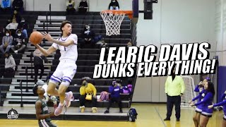 Learic Davis Is The BEST Dunker In High School! Walking Highlight Drops A Triple Double!