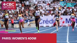 Diamond League record set in women's 400m at Diamond League meet in Paris | #CBCSports