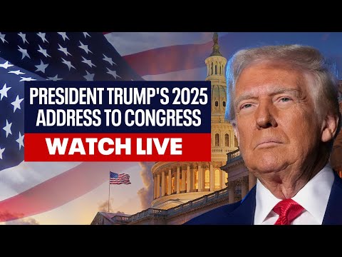 President Trump's 2025 Address to Congress | WATCH LIVE 🔴