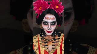 Frida Kahlo from Coco makeup transformation!