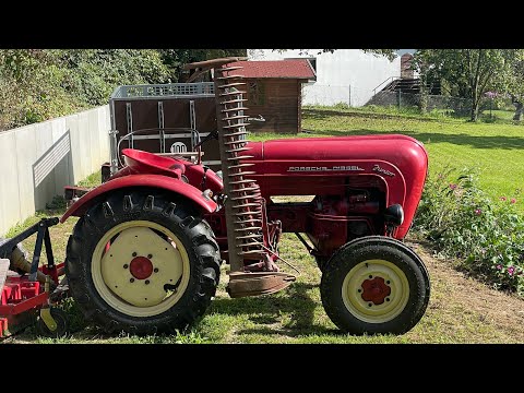 Porsche Diesel Junior mit Sichelmulcher