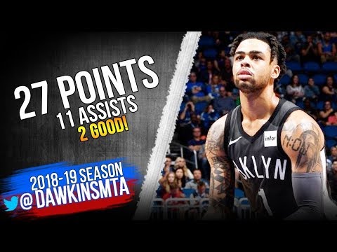 DAngelo Russell Full Highlights 2019 02 06 Nets vs Nuggets   27 Pts 11 Assists!  FreeDawkins