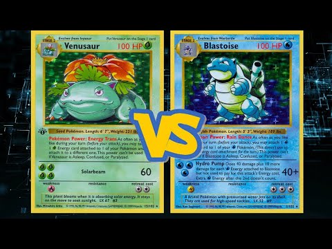 Retro Format Base Set - Team Rocket Pokemon TCG Battle! Venusaur vs Blastoise