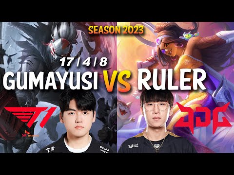 T1 Gumayusi vs JDG Ruler - Gumayusi DRAVEN vs Ruler SAMIRA ADC - Patch 13.13 KR Ranked
