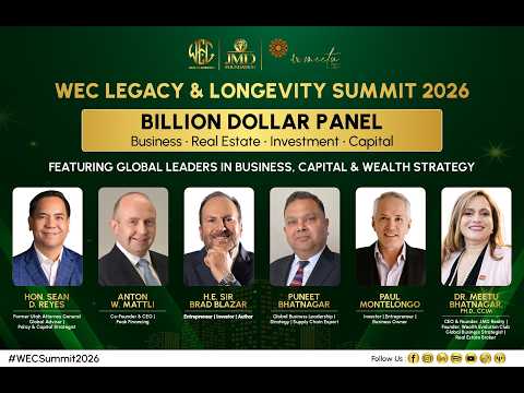 Video thumbnail for Meet Our Billion Dollar Panel — WEC Legacy & Longevity Summit 2026