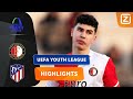 SHAQUEEL VAN PERSIE BIJNA MET DE OMHAAL!?| Feyenoord vs Atlético | Youth League 23/24 | Samenvatting