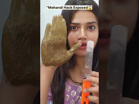 "Tried this Mehandi hack ..big mistake 😱#hack #beautytiips #mehandi #shorts #youtubeshorts