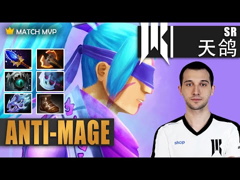 Anti-Mage Safelane | SR.Arteezy | RTZ 7.32E ANTI-MAGE 12 MINS BATTLE FURY | 7.32e Gameplay Highlight