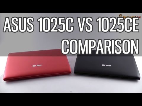 Asus 1025C vs Asus 1025CE comparison - 2012 Asus EEE PC netbooks compared