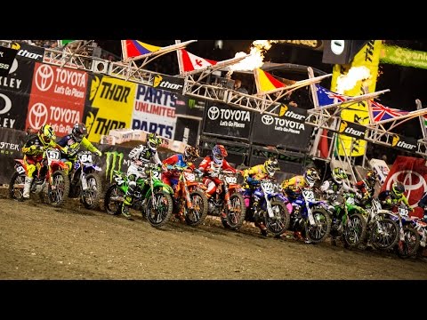 250SX Class Highlights - Anaheim Third Round - Race Day LIVE 2017