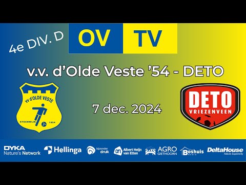 OV-TV | Samenvatting | v.v. d'Olde Veste '54 - DETO | 07-11-2024 | 4e Div. D