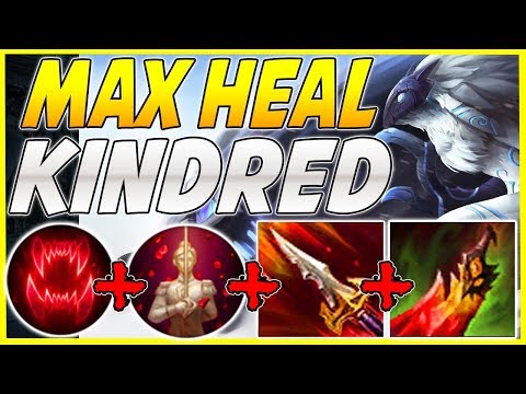 SEASON 10 MAX HEAL KINDRED HEALS FAR TO MUCH! S10 LIFESTEAL KINDRED IS UNFAIR! - League Of Legends