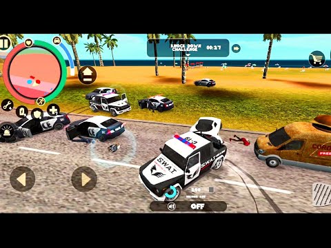 Rope Hero Vice Town Police Car Accident || Rope hero voice town new update 2021