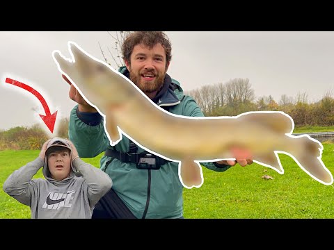 Giant Pike caught BY HAND?! - Fishing for MARINA MONSTERS