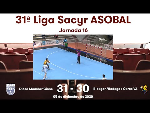 31ª Liga Sacyr ASOBAL J16: Dicsa Modular Cisne - Blasgon/Bodegas Ceres VA 31-30