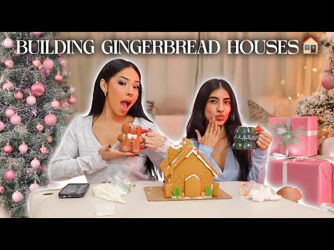 MAKING GINGERBREAD HOUSES! ( QNA FT. LINA! )