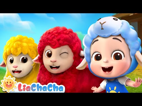 Baa Baa Colorful Sheep | EP102 | Farm Animal Series | Kids Songs & Nursery Rhymes | LiaChaCha