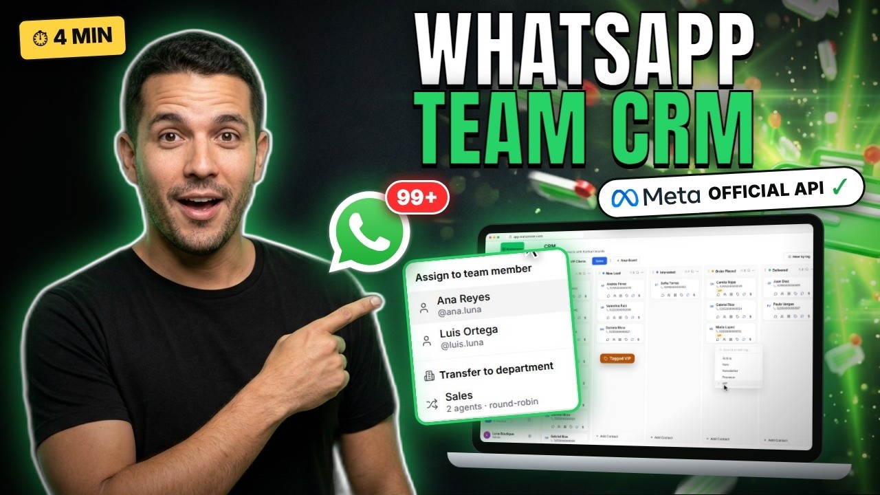 WhatsApp team inbox and multi-agent CRM tutorial — WaHamster