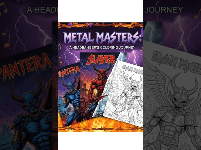 Vídeo relacionado con Metal Mayhem: A 50-Page Heavy Metal Themed Coloring Adventure: 1 (Metal Mayhem: A Heavy Metal Coloring Series)