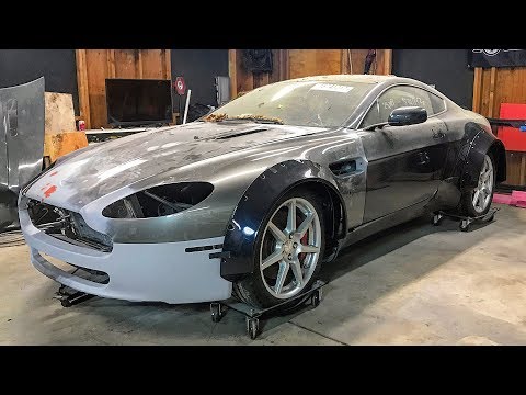 V8 Vantage Pt 7 - Fitting Wide Body Panels!