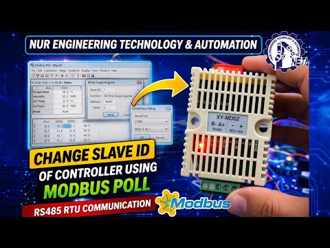 Modbus Poll দিয়ে Slave ID পরিবর্তন | RS485 Temperature & Humidity Controller Setup (Bangla)
