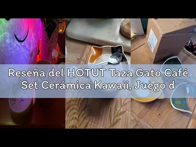 Vídeo relacionado con BigNoseDeer Taza de gato Linda Taza de café de cerámica con tapa de gatito 3D Cuchara de acero inoxidable, Novedad Copa de la mañana Leche de té Taza de Navidad 380ML