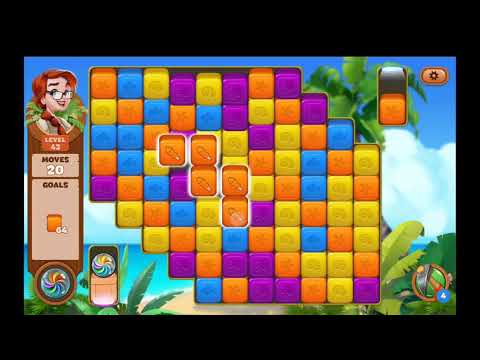 Lost Island Blast Adventure Level 43 NO BOOSTERS - A S GAMING