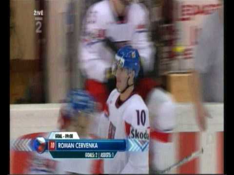 MS 2009 Česko - Slovensko Roman Červenka gól na 6:0