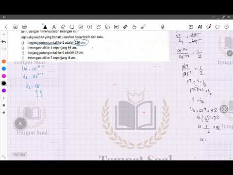 SOAL CERITA GEOMETRI 13 Seutas tali dipotong menjadi 8 potong sehingga panjang setiap potongan 