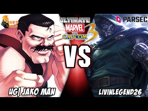 UMVC3 Casuals - UG| Jako Man (Ghost Rider/Haggar/Nemesis) VS livinlegend26 (Wesker/Dr.Doom/Akuma)