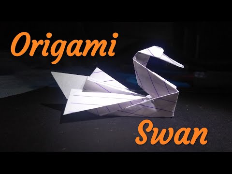 Notebook Origami: How to make Origami Swan?