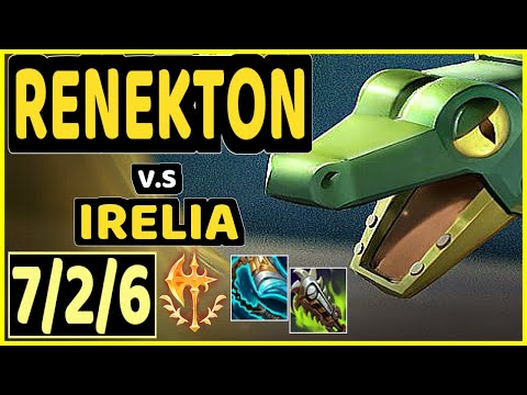 DORUN (RENEKTON) vs IRELIA - 7/2/6 KDA TOP CHALLENGER GAMEPLAY - KR