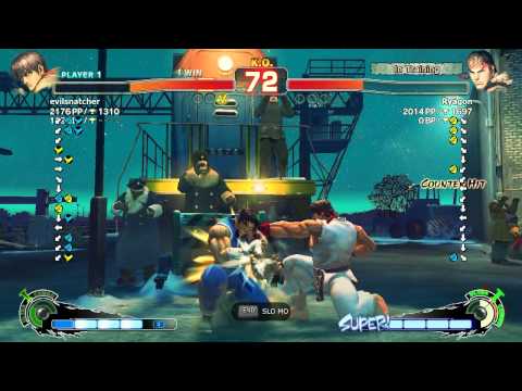 SSF4 AE Endless Battle (PC) - Guy (me) vs Ryagon (Ryu)